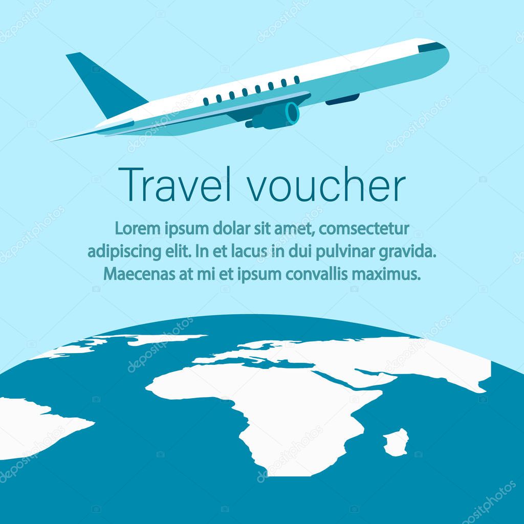 Travel Voucher, Tour Operator Banner, Flyer Layout