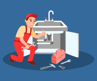 Wrench Fixing Mutfak Musluk ile Tesisatçı Master