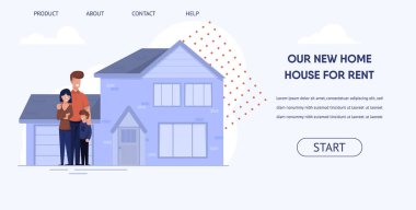 Düz Banner Kiralık Yeni Ev Bizim Yeni Ev Yazılır