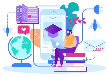 Telekomünikasyon ve İnternet Dersleri Karikatür.