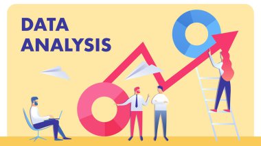 Profesyonel Muhasebe Ekibi Vektör İllüstrasyon