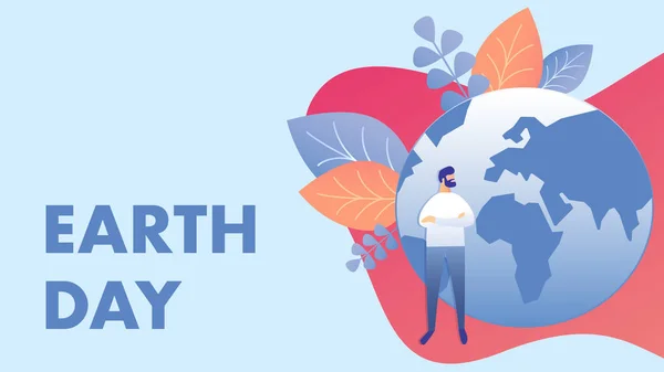 Happy Earth Day, Planet Care Vector Illustration