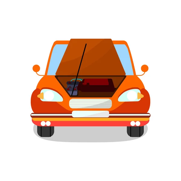 Motordiagnose, reparatie vector illustratie — Stockvector