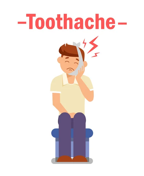 Toothache, Dental Problem Vector Poster Concept