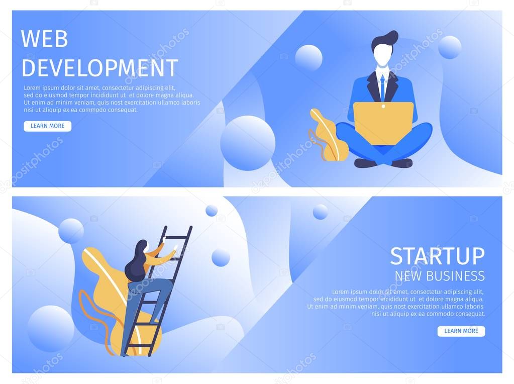 Set Flat Web Development, Startup New Business.