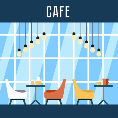 Vektör Lounge Alanı, Oda Karikatür Koltuklar.