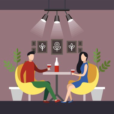 Profesyonel Coworking Space Flat Karikatür Vektör.