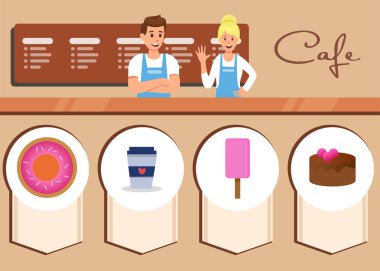 Cafe Servis Fiyat Menü Reklam Düz Banner