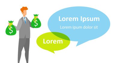 İktisat Eğitim Kursları Düz Banner Şablonu