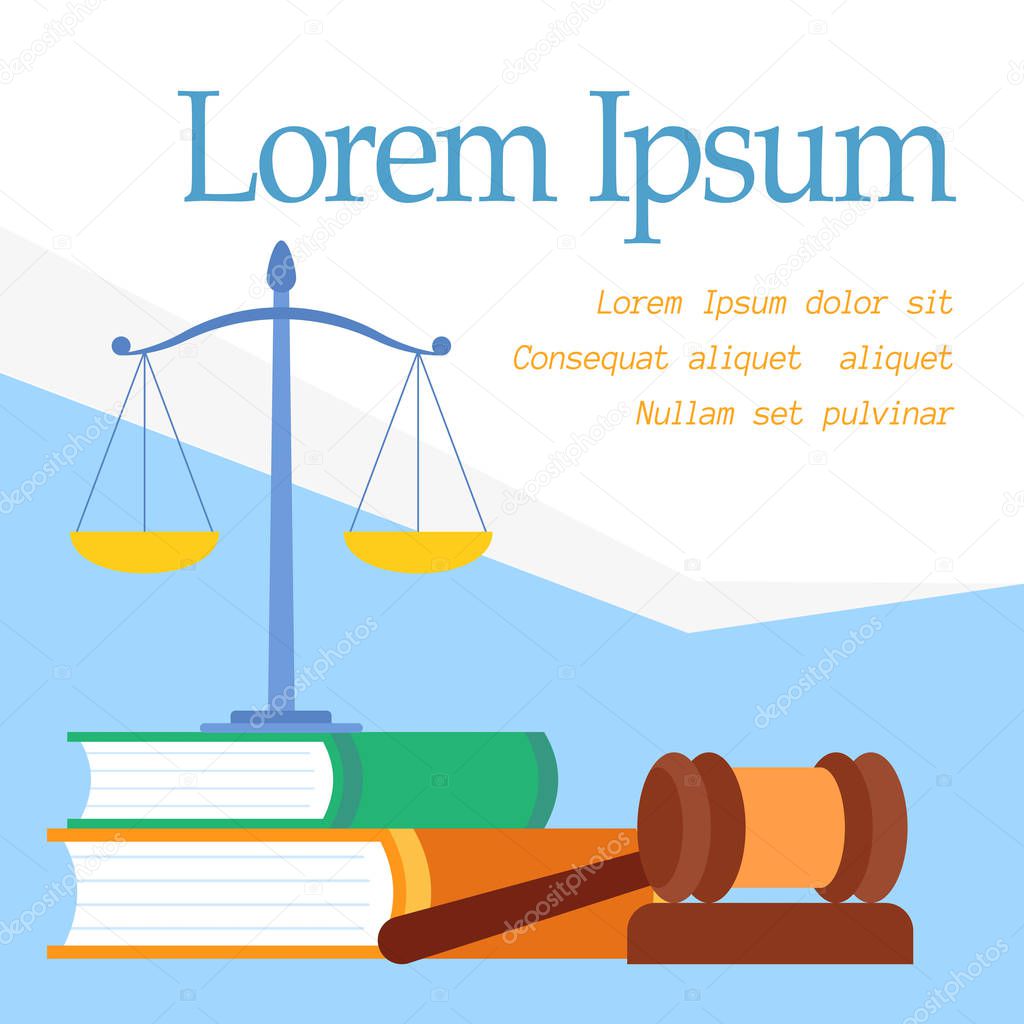 Law Faculty Educational Program Vector Web Banner