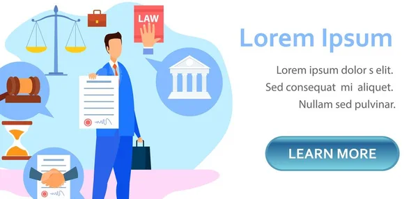 Corporate, Commercial Lawyer Landing Page Template