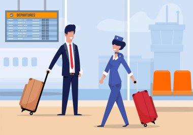 Hostes Havaalanında Bavul Düz ile Geliyor.