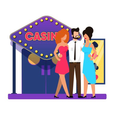 Oyun Casino Ana Giriş, Karikatür Düz.