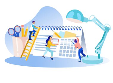 Planlama Zaman Yönetimi Metafor Karikatür Banner
