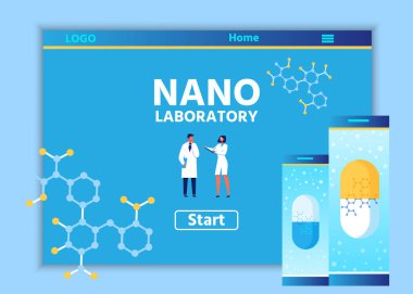 Nano Laboratuvar Online için Açılış Sayfası Tasarımı