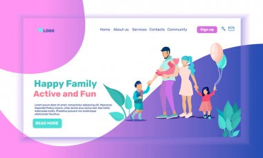 Aile için Aktif ve Eğlenceli Teklif Açılış Sayfası