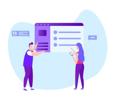 Elinde Akıllı Telefon olan kadın. Monitörde Adam Göster