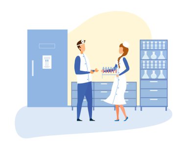 Bilimsel laboratuar Iç ve tıp kadrosu