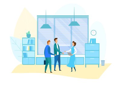 Ofis toplantısı ve Iş durumu Illustration