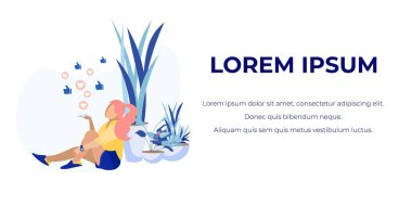 Genç kız alma sevdikleri içinde ağ metin Banner