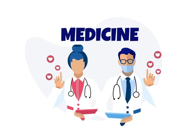 Medicine Healthcare Services Advertising Banner — Stock Vector