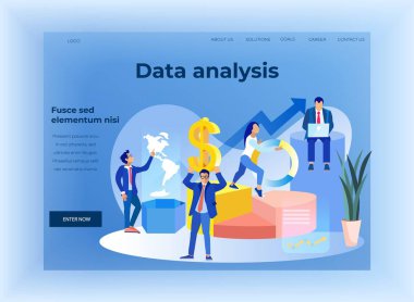 İş finansmanı veri analizi düz açılış sayfası