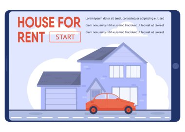Düz Metin Banner Kiralık Modern Ev Öneren