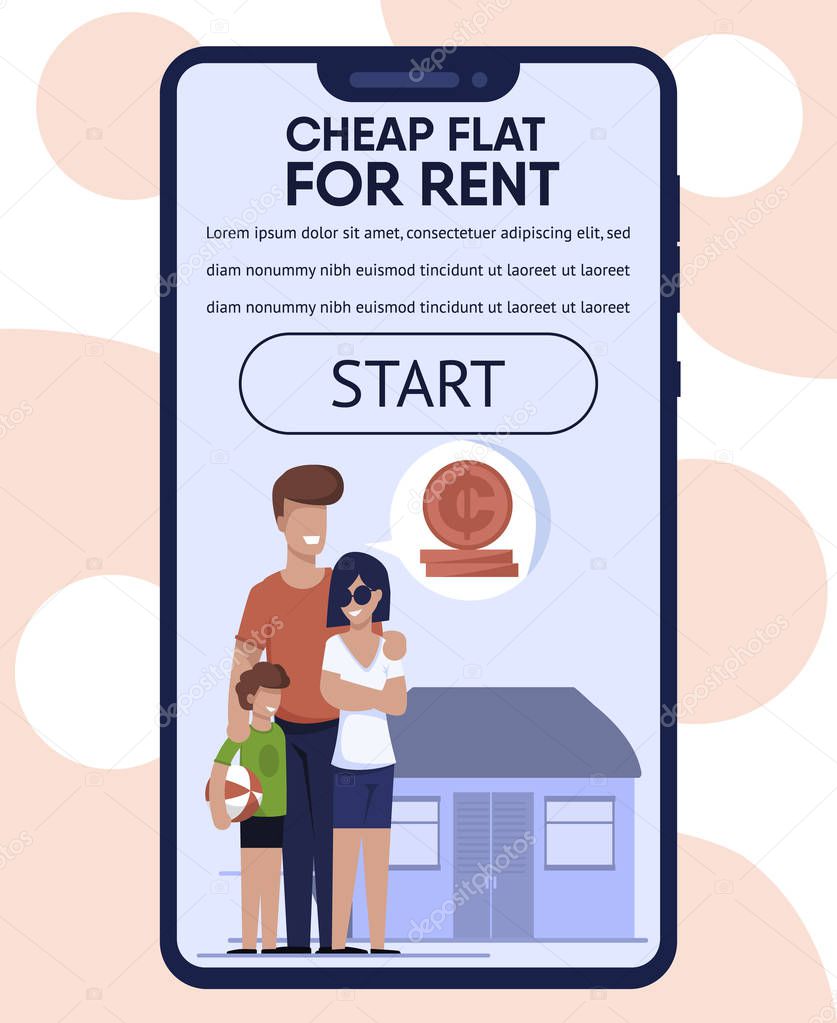 Mobile Landing Page with Best Rental Flat Offer