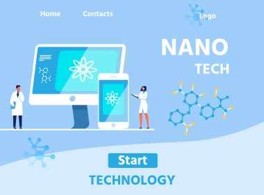 Editable Tasarımlı Nano Tech Lab Açılış Sayfası