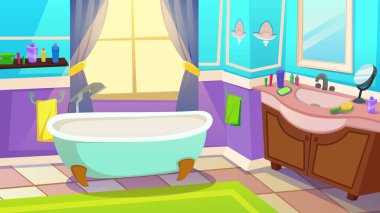 Evde veya Otelde Klasik Banyo İç,
