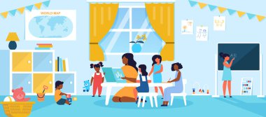 Anaokulu veya Anaokulunda Vakit Geçiren Çocuklar