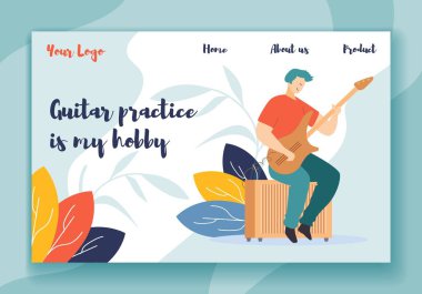 Gitar Uygulama benim Hobi Yatay Banner olduğunu.