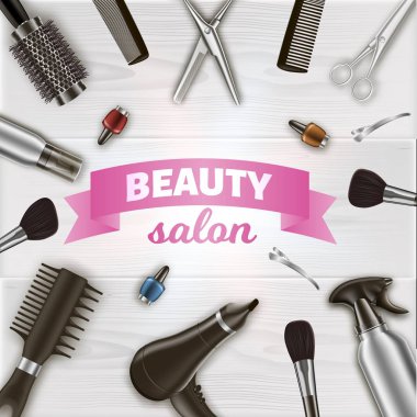 Kuaför Araçları Etrafında Kitabe Liyado.