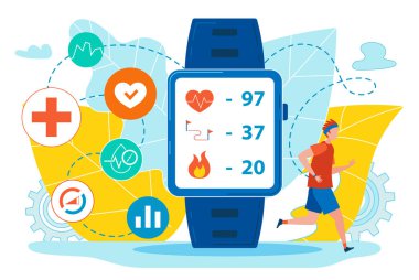 Sağlık Göstergeleri Düz ile Flyer Akıllı Saat.