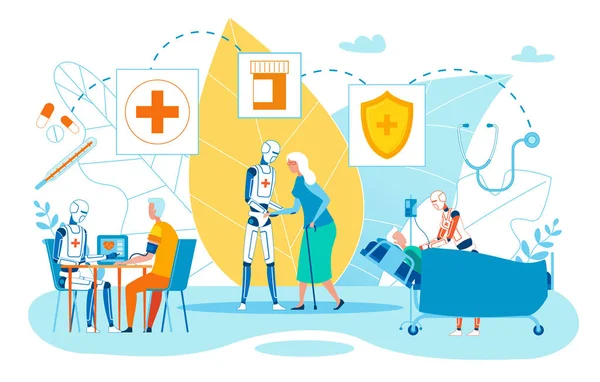 Bilgilendirici Banner Kliniği Gelecek Karikatür Düz.