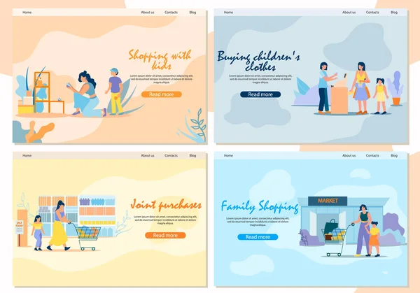 Çocuk ve Aile Alışverişi ile Banner Alışverişi.