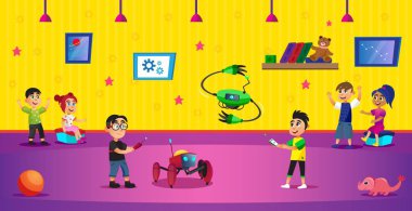 Karikatür Boys Robot Oyuncak Uzaktan Kumanda tutun