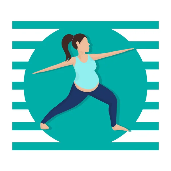 Pregnancy Workout Cartoon Vector Illustration