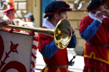 Trompet çalan tarihi Floransa alayı figür karakteri