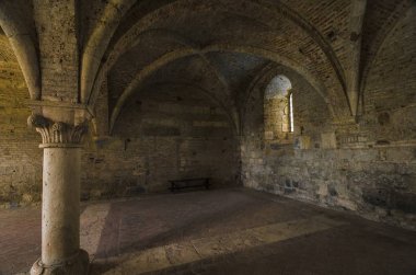 San Galgano Manastırı iç mimarisi, Toskana, Italya