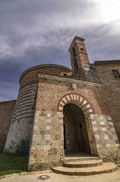 Capilla Montesiepi Vista Desde Exterior Toscana Italia —  Fotos de Stock