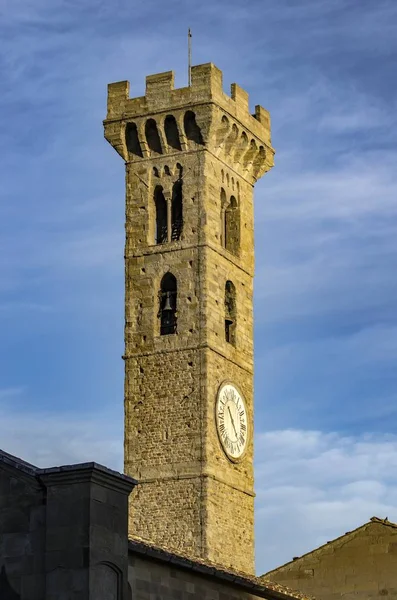 Toren Van Klok Van Duomo Van Fiesole — Stockfoto