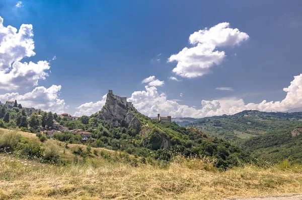 Abruzzo Roccascalegna Kalesinin Görünümü Talya — Stok fotoğraf