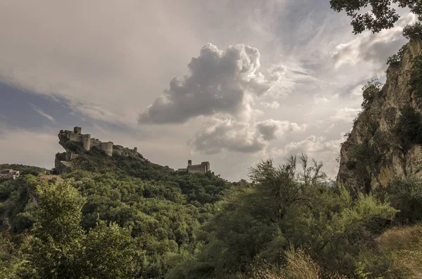 Vue Château Roccascalegna Dans Les Abruzzes Italie — Photo