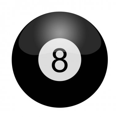 Renkli bilardo topu İllüstrasyonu