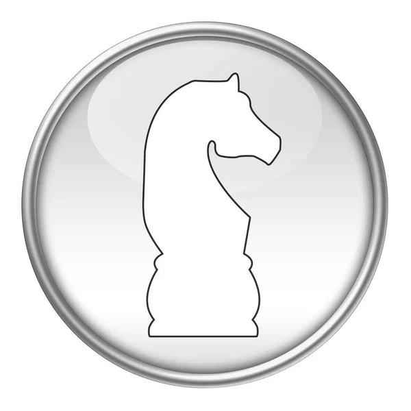 Gomb Fehér Sakkfigura — Stock Fotó