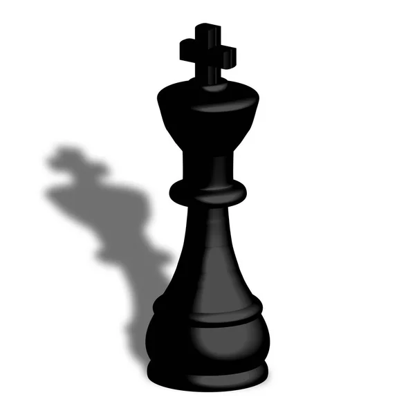 Illustration Black Chess Piece — Stock Photo, Image