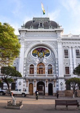 Plaza 25 de Mayo Meydanı, Sucre, Bolivya, Chuquisaca Valiliği Palace