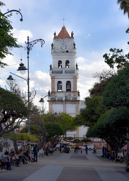 Μητροπολιτικό Καθεδρικό Ναό Σούκρε Στην Πλατεία Plaza Mayo Στο Σούκρε — Φωτογραφία Αρχείου