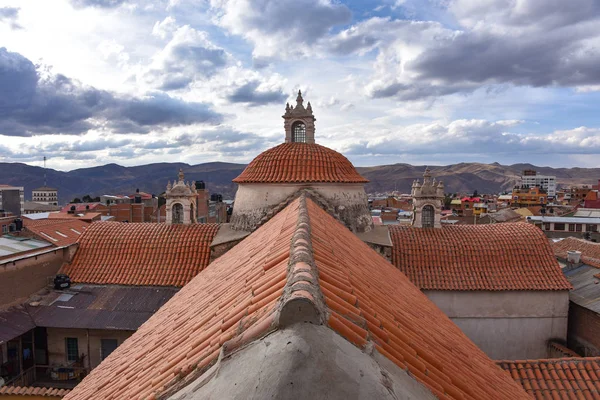 Vista Sobre Telhado Capela San Lorenzo Potosi Bolívia — Fotografia de Stock